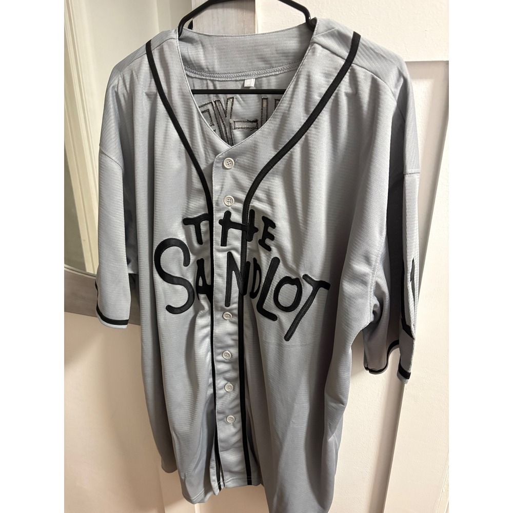 The Sandlot Yeah-Yeah 11 Baseball Jersey Grey Mesh Embroidered XXXL Mens